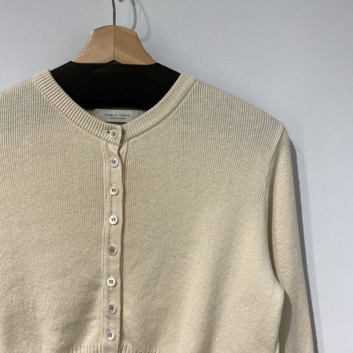 25AWコットンカシミヤクルーカーデ