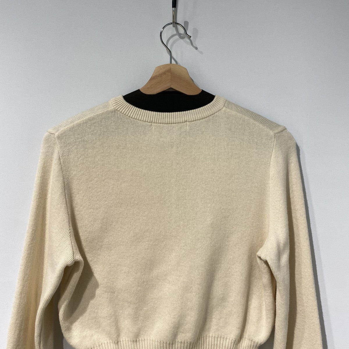 25AWコットンカシミヤクルーカーデ