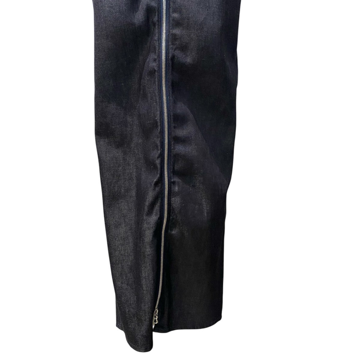 FETICO(フェティコ) Organic Cotton Denim DressデニムZIPアームレザー