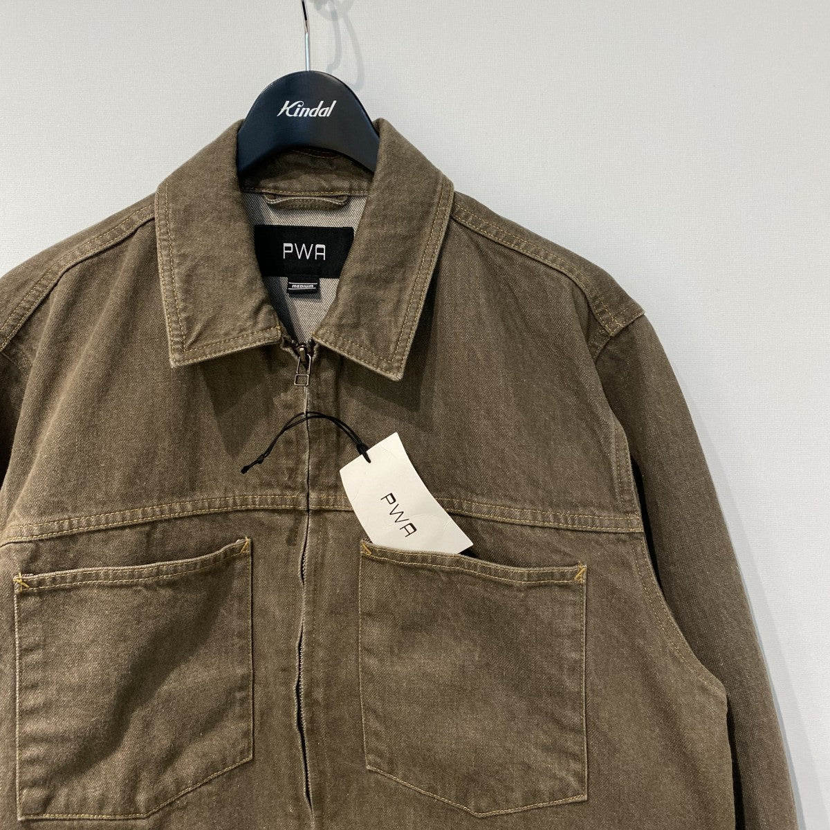 PWA(Progressive Workers Association) 25AWDENIM ZIP-UP JKTデニムZIPウォッシュ加工ジャケット 古着・中古-4枚目のアイテム画像