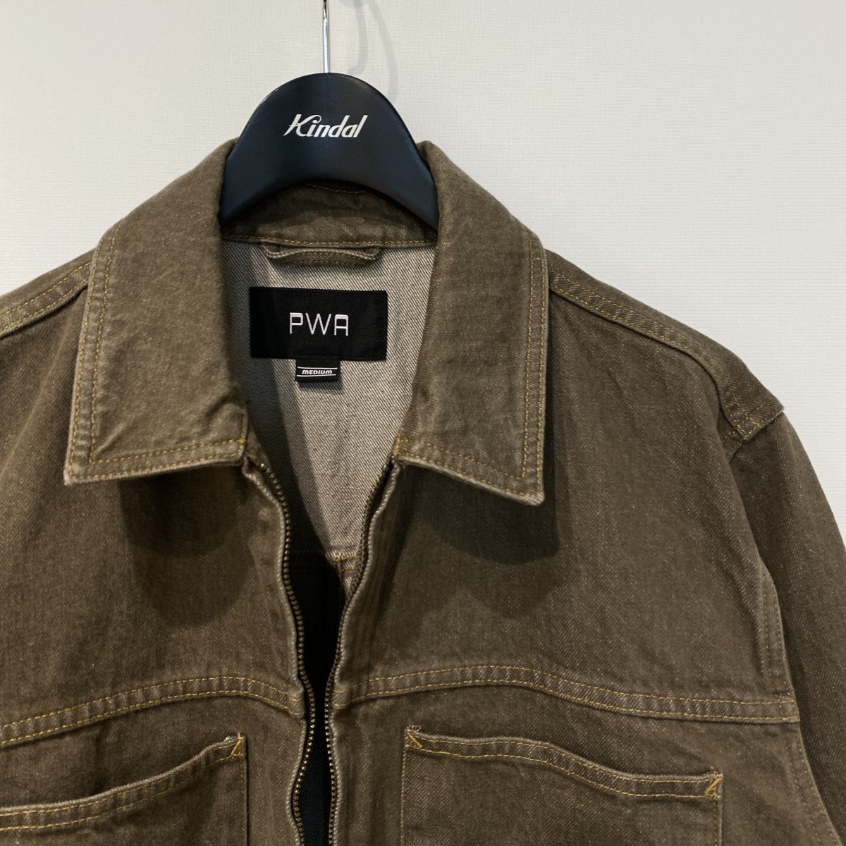 PWA(Progressive Workers Association) 25AWDENIM ZIP-UP JKTデニムZIPウォッシュ加工ジャケット 古着・中古-5枚目のアイテム画像