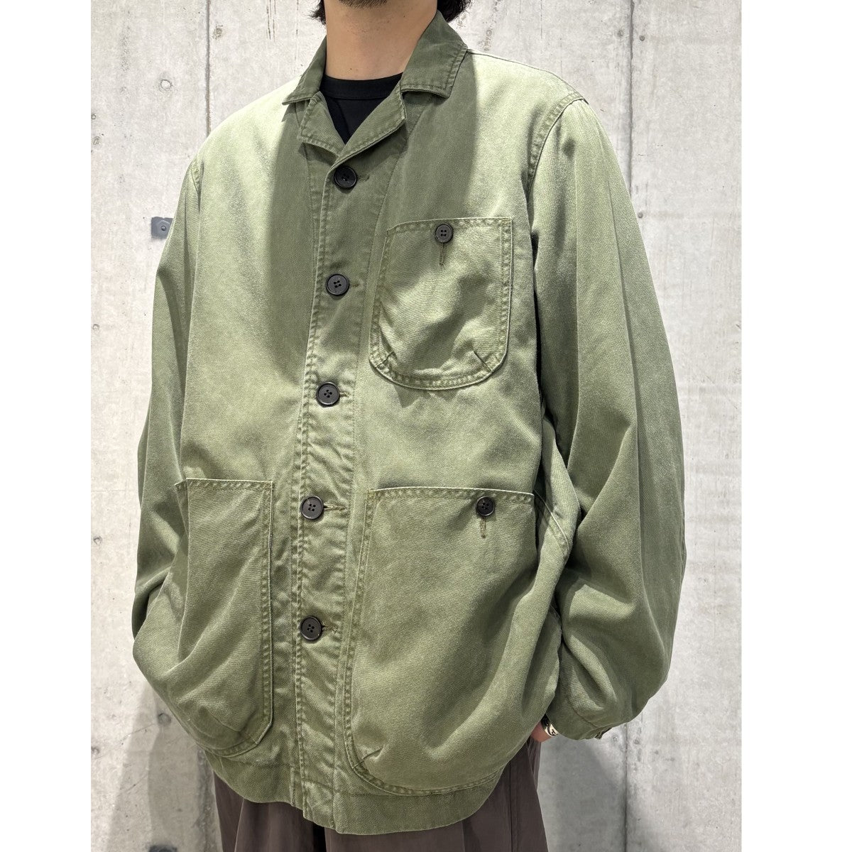 YOKOSAKAMOTO WORK JACKETミリタリーワークジャケット 古着・中古-2枚目のアイテム画像