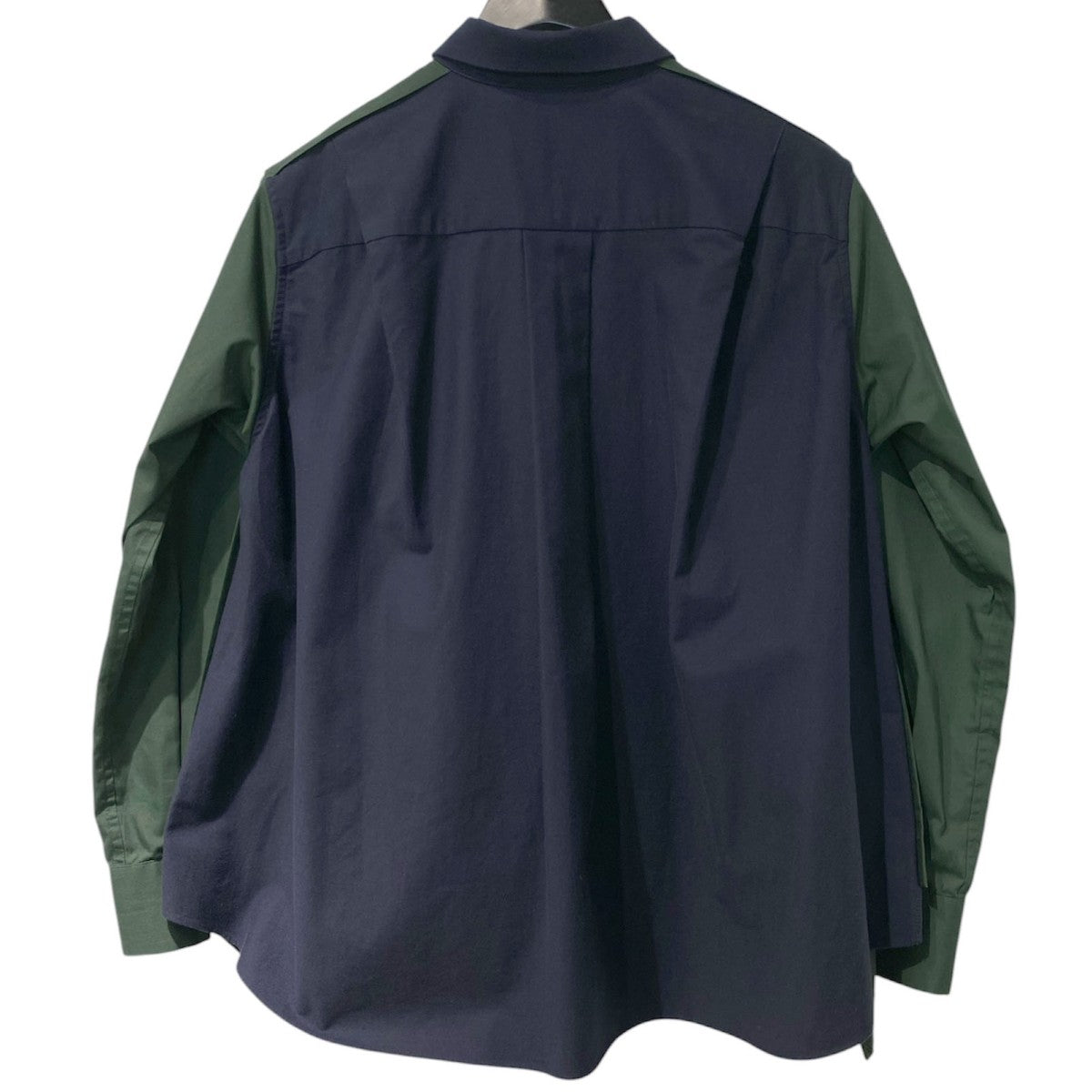 sacai 20SSSuiting Layered Shirt切替ドッキングレイヤードシャツ 古着・中古-2枚目のアイテム画像