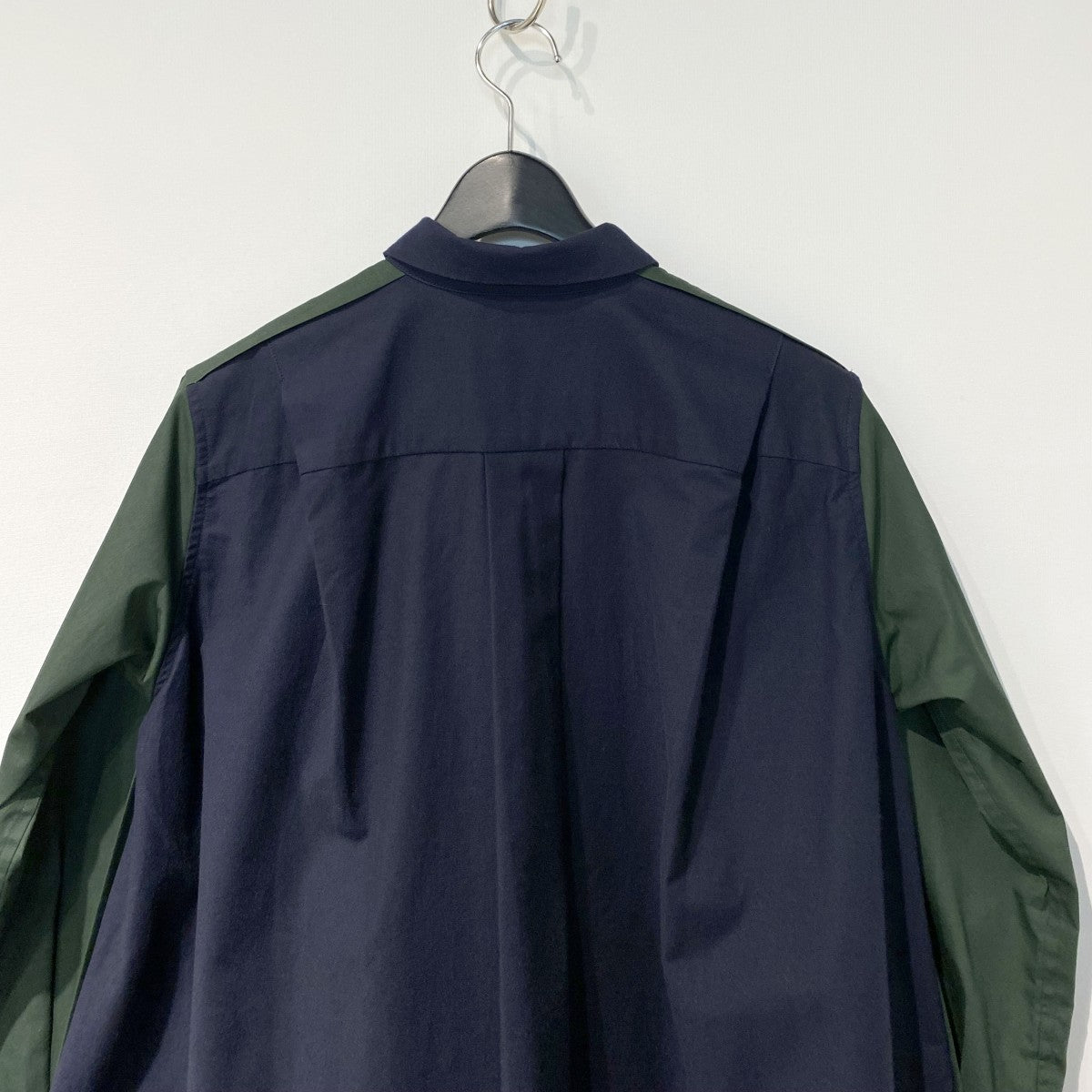 sacai 20SSSuiting Layered Shirt切替ドッキングレイヤードシャツ 古着・中古-4枚目のアイテム画像