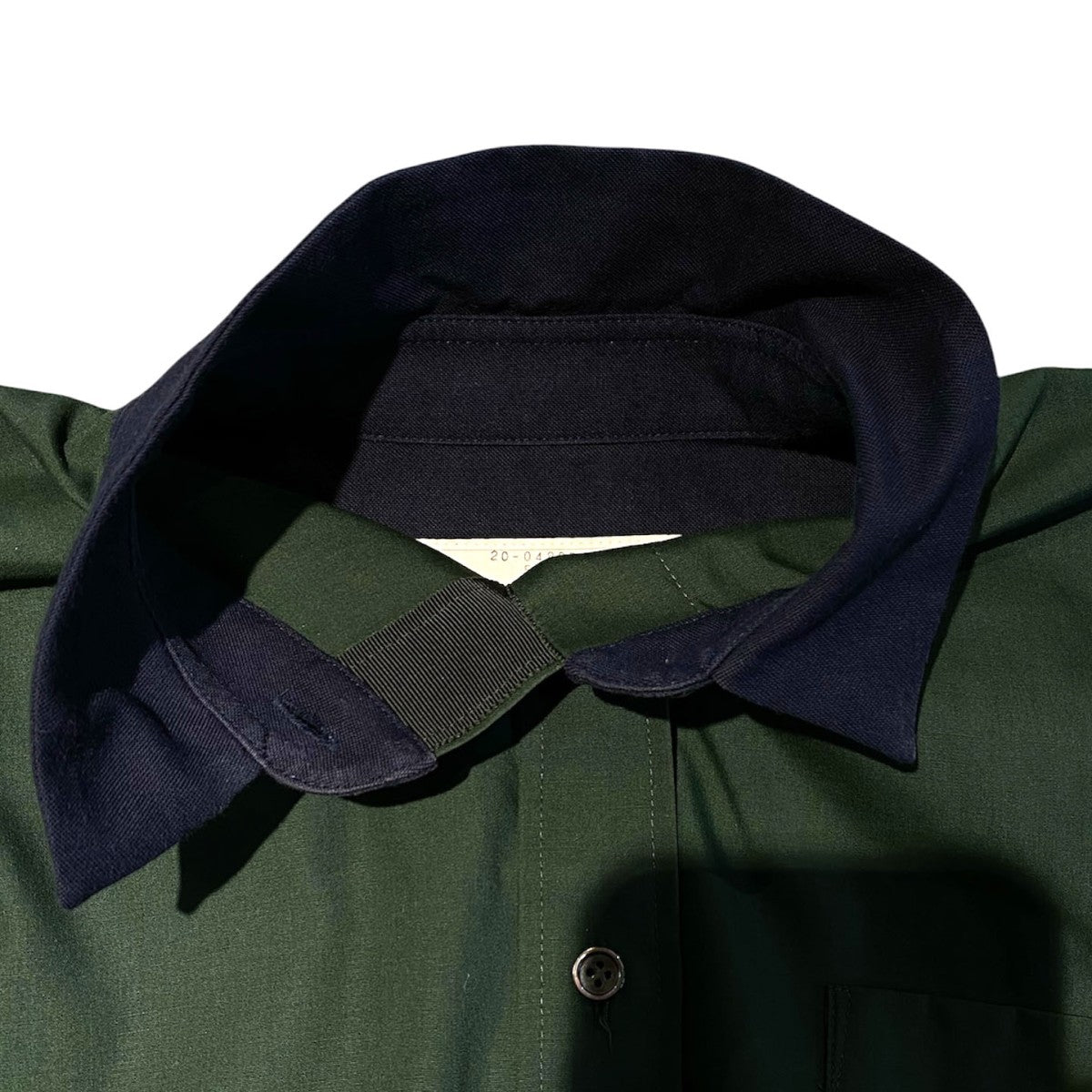 sacai 20SSSuiting Layered Shirt切替ドッキングレイヤードシャツ 古着・中古-6枚目のアイテム画像