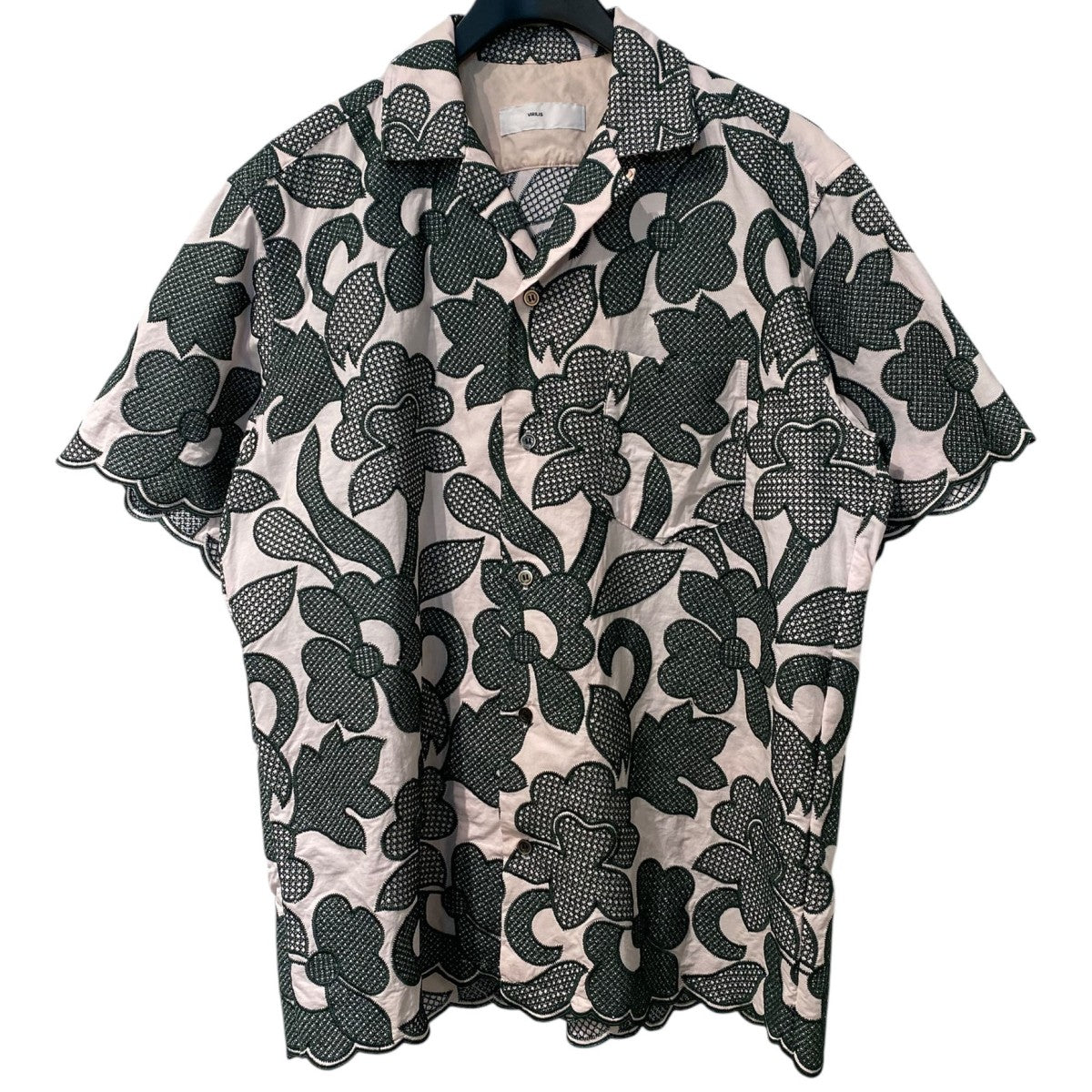 TOGA VIRILIS 25SSEmbroidery S／S shirt刺繍半袖シャツ 古着・中古-1枚目のアイテム画像