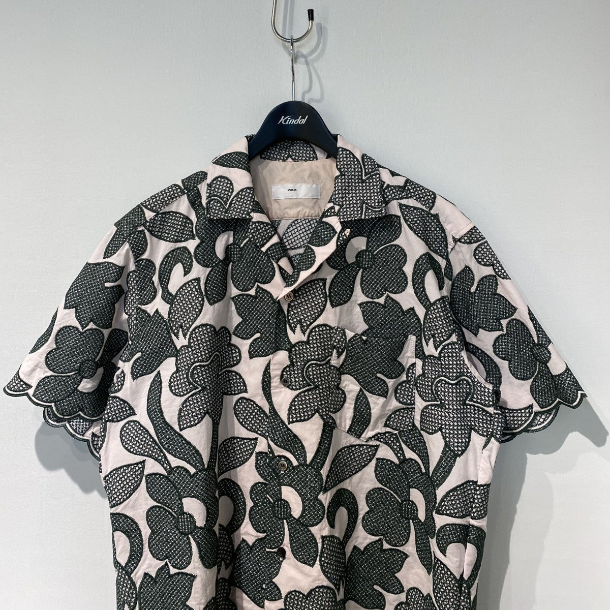 TOGA VIRILIS 25SSEmbroidery S／S shirt刺繍半袖シャツ 古着・中古-4枚目のアイテム画像