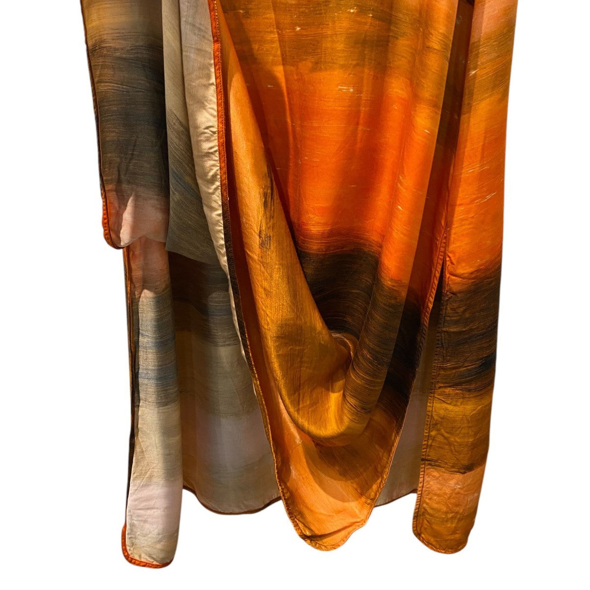 Leva Printed Satin Maxi Dressプリント総柄シルクレーヨンドレスワンピース