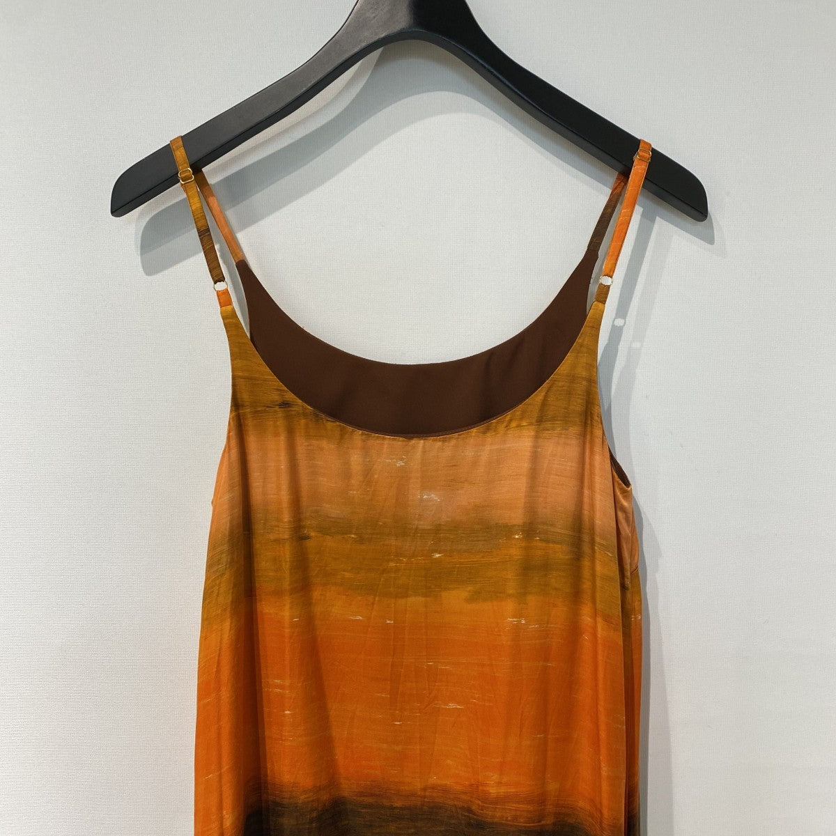 Leva Printed Satin Maxi Dressプリント総柄シルクレーヨンドレスワンピース
