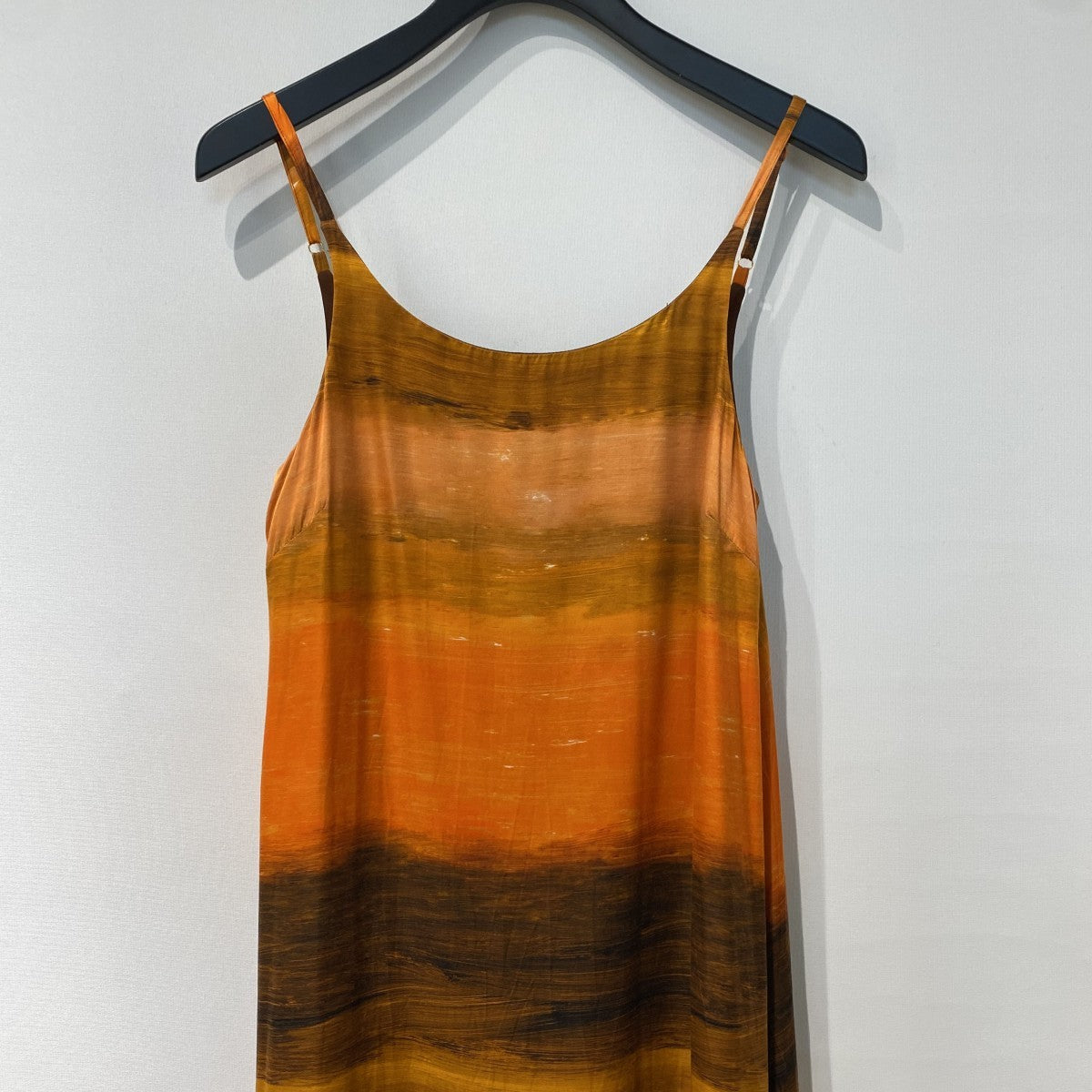Leva Printed Satin Maxi Dressプリント総柄シルクレーヨンドレスワンピース