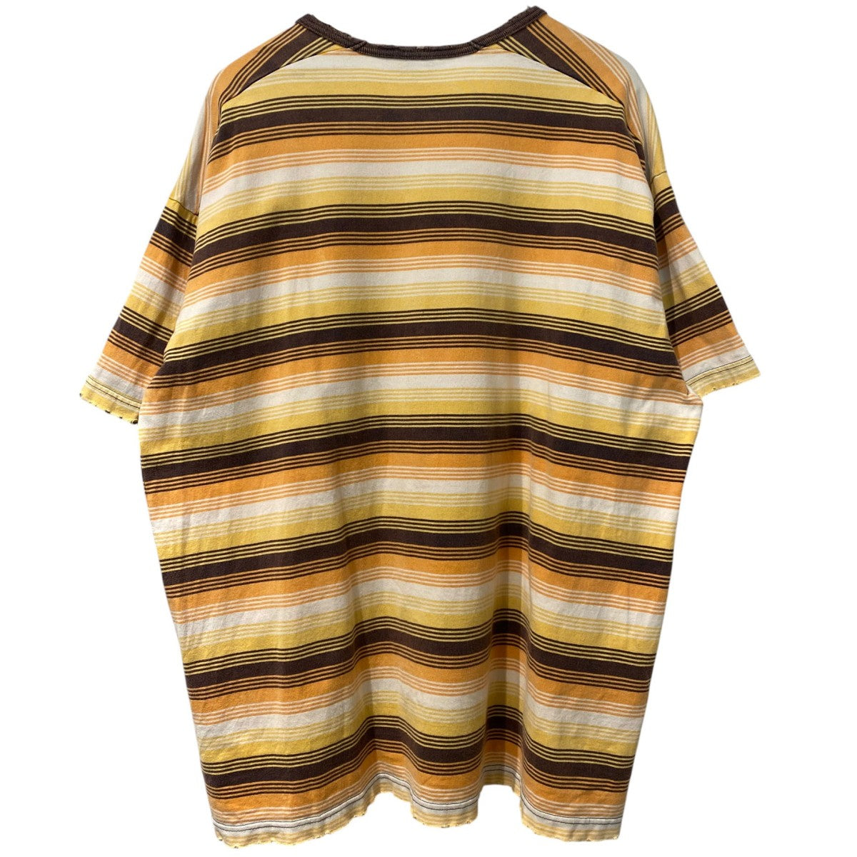 ANCELLM×WISM 23SS別注Damage Border TeeダメージVintageヴィンテージ加工ボーダーオーバーサイズTシャツ 古着・中古-2枚目のアイテム画像