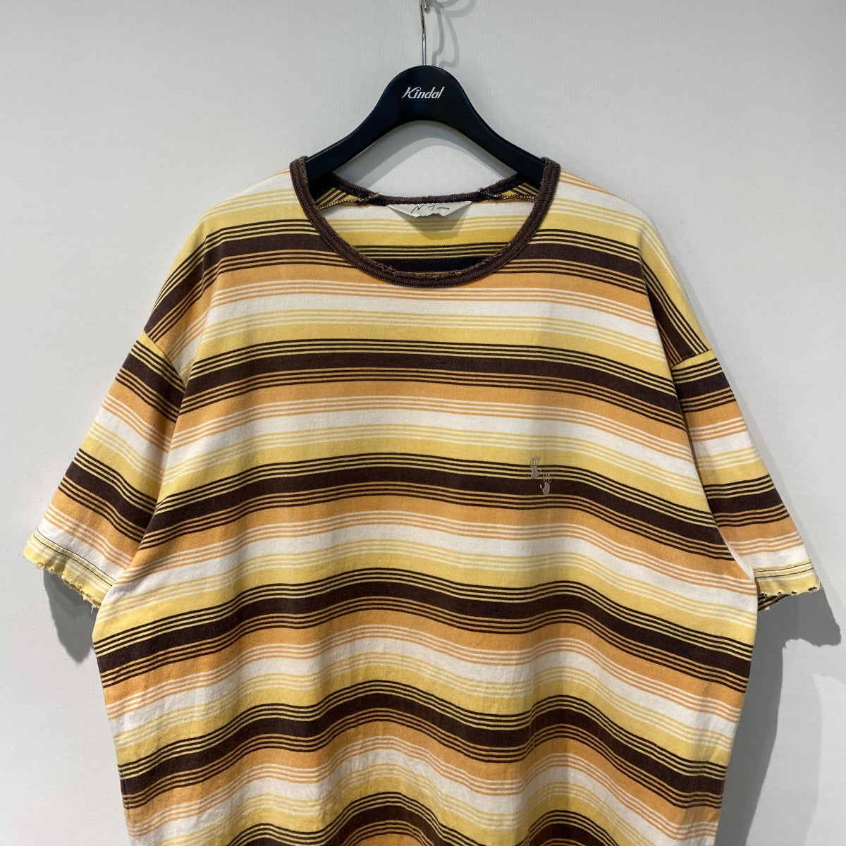 ANCELLM×WISM 23SS別注Damage Border TeeダメージVintageヴィンテージ加工ボーダーオーバーサイズTシャツ 古着・中古-3枚目のアイテム画像