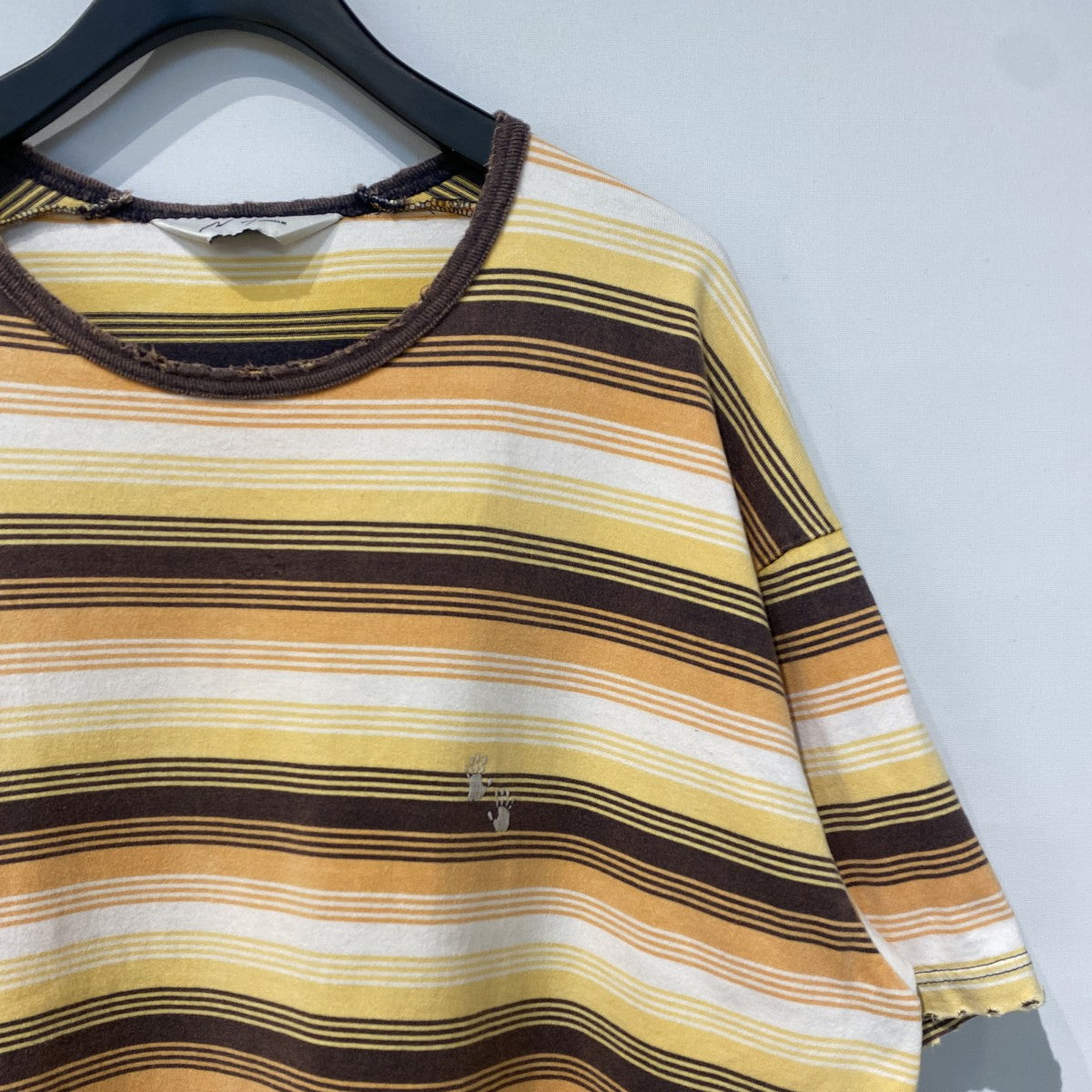 ANCELLM×WISM 23SS別注Damage Border TeeダメージVintageヴィンテージ加工ボーダーオーバーサイズTシャツ 古着・中古-4枚目のアイテム画像