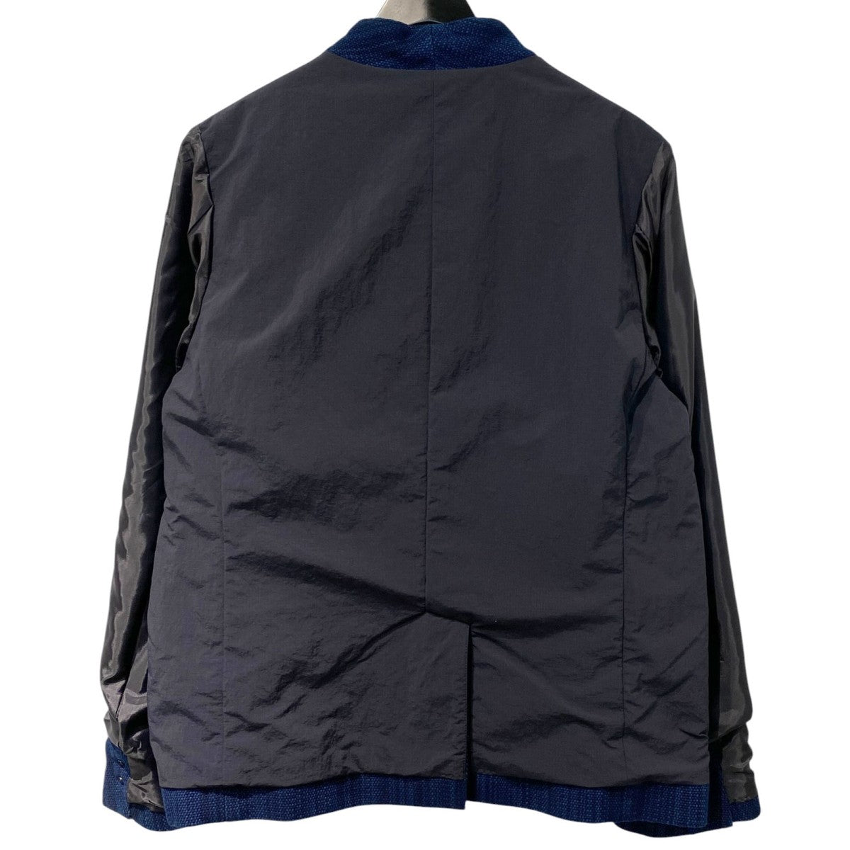 KUON 25AWAizome Sashiko Kimono Collar Blazer藍染め刺し子サシコ着物キモノカラーブレザージャケット 古着・中古-6枚目のアイテム画像