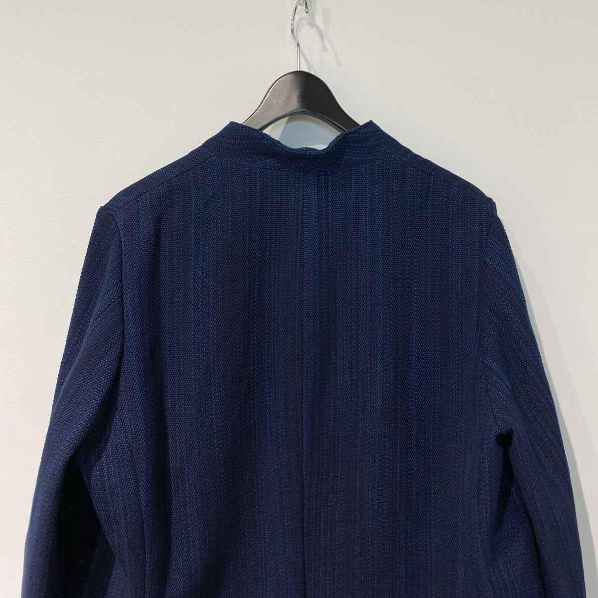 KUON 25AWAizome Sashiko Kimono Collar Blazer藍染め刺し子サシコ着物キモノカラーブレザージャケット 古着・中古-9枚目のアイテム画像