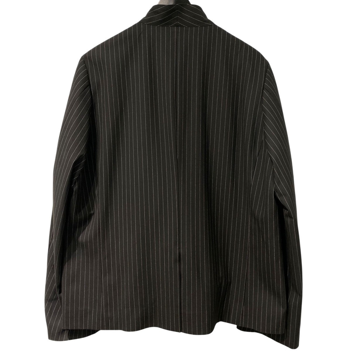 KUON Reversible Kimono Collar Blazerリバーシブル着物キモノノーカラーブレザーピンストライプジャケット 古着・中古-8枚目のアイテム画像