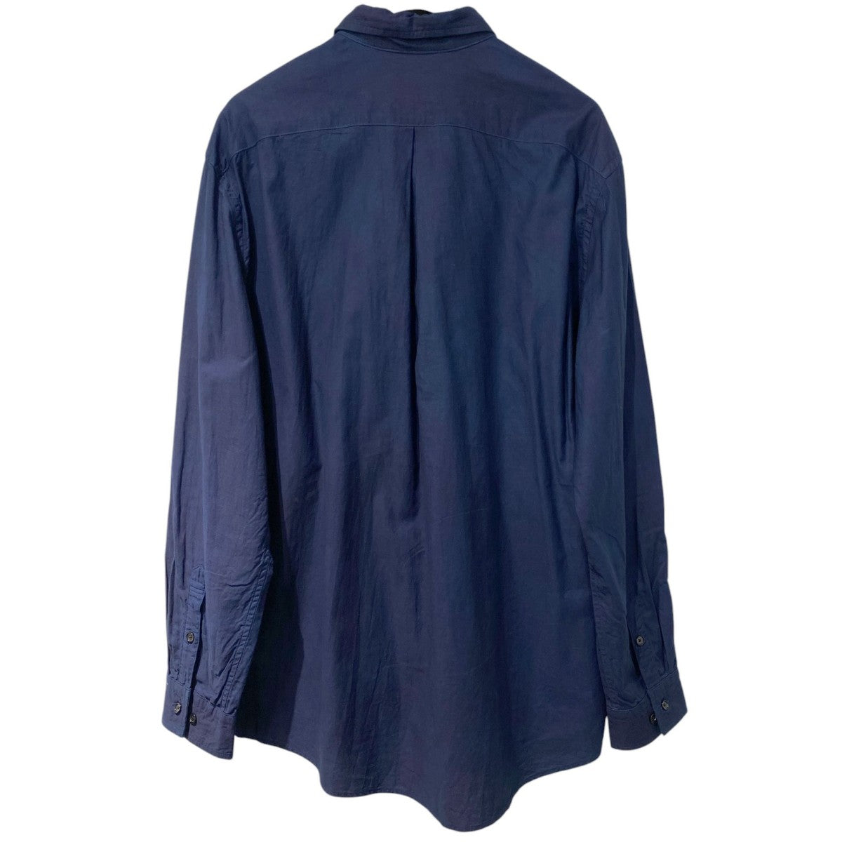 KUON Regular Collar Shirt-Aizome Dark-オーバーサイズレギュラーカラー藍染めダークシャツ 古着・中古-3枚目のアイテム画像