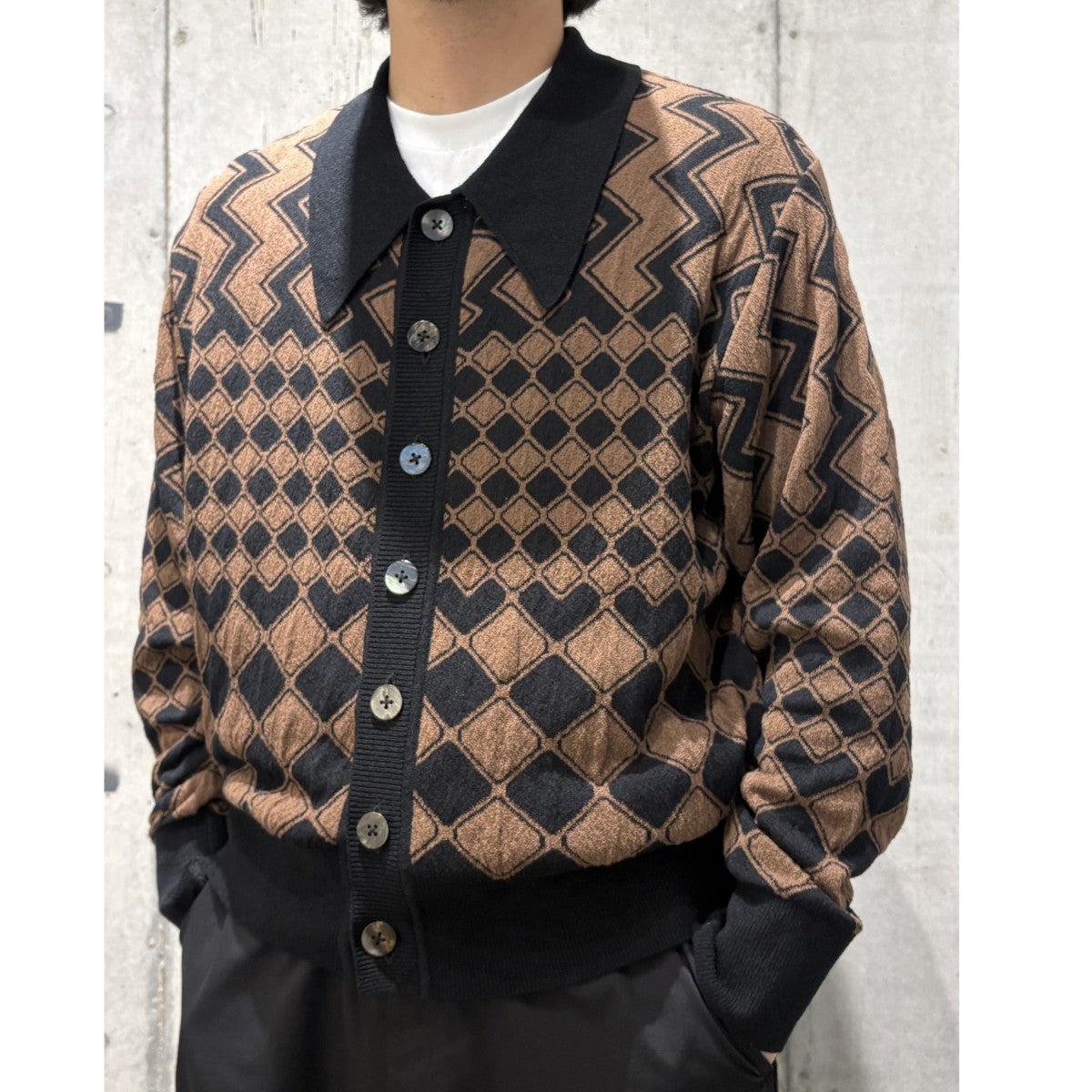 SUGARHILL 25SSKUBA KNIT SWEATERニットポロカーディガン 古着・中古-2枚目のアイテム画像