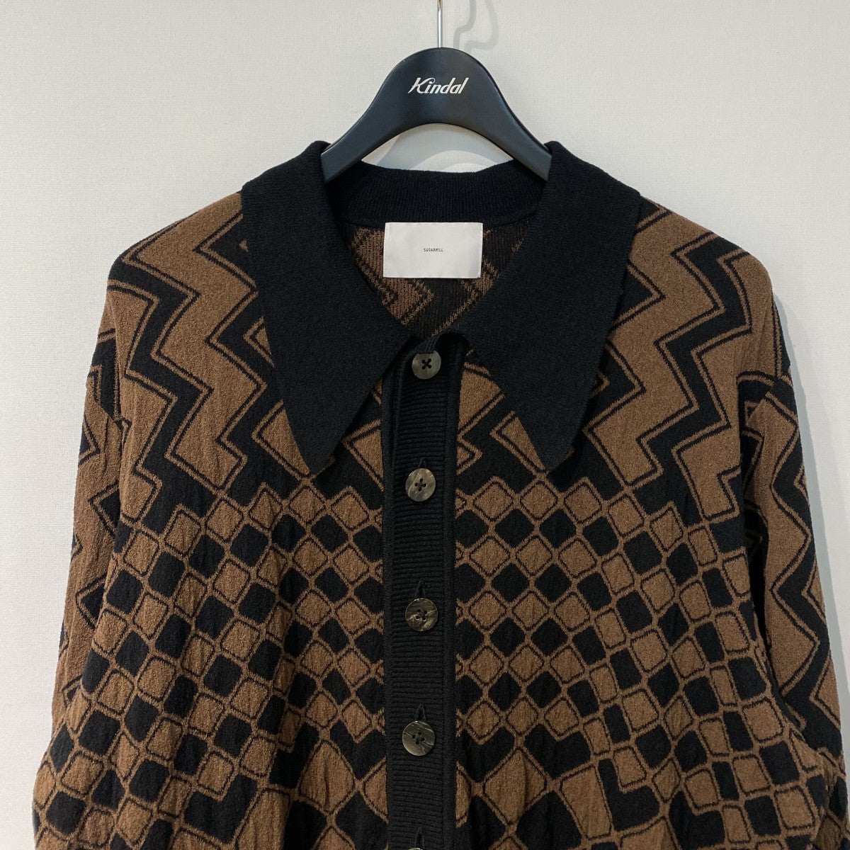 SUGARHILL 25SSKUBA KNIT SWEATERニットポロカーディガン 古着・中古-4枚目のアイテム画像