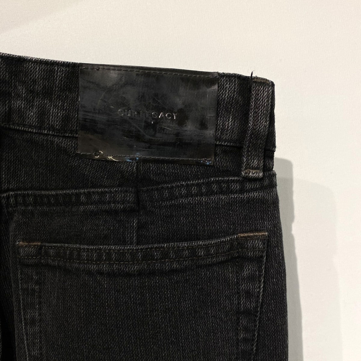 OUR LEGACY(アワーレガシー) TREBLE CUT Real Black Chain Twill Denim