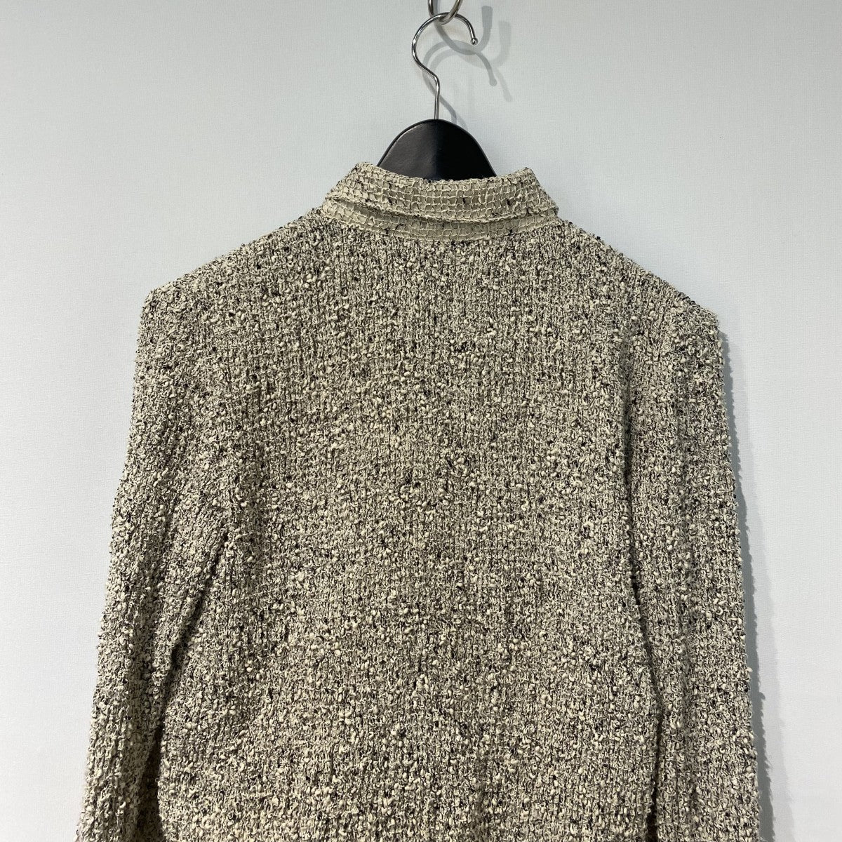 CLANE 25AWMIX MESH GATHER SHIRTミックスメッシュギャザーシャツニットポロカーディガン 古着・中古-6枚目のアイテム画像