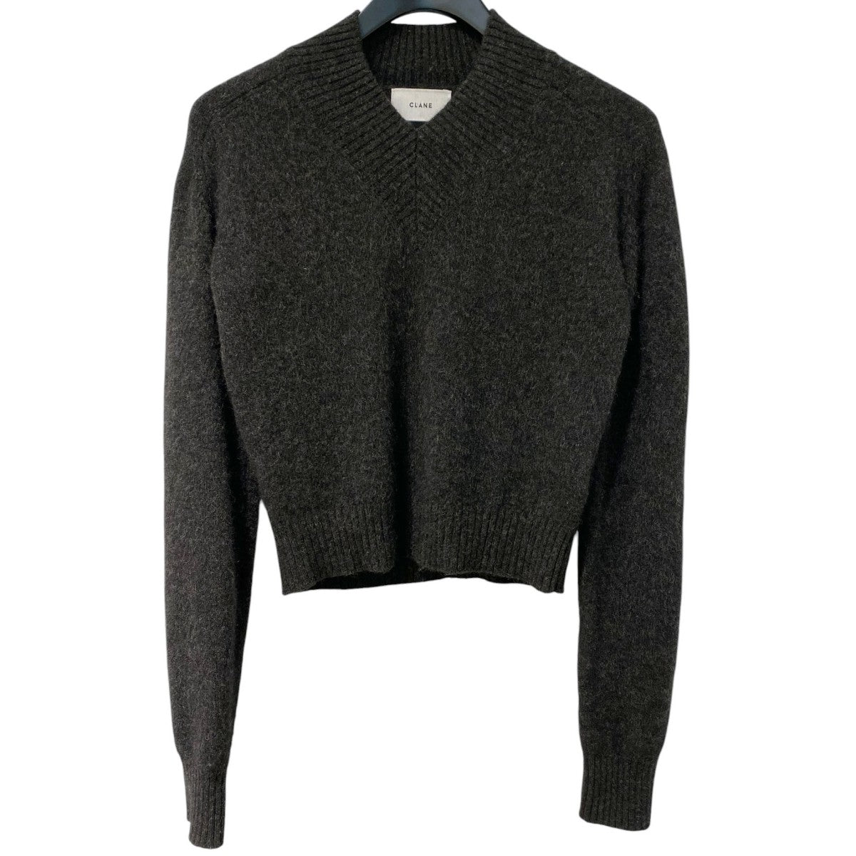 CLANE 25AWYAK V NECK KNIT TOPSヤクウールVネックニットトップス 古着・中古-1枚目のアイテム画像