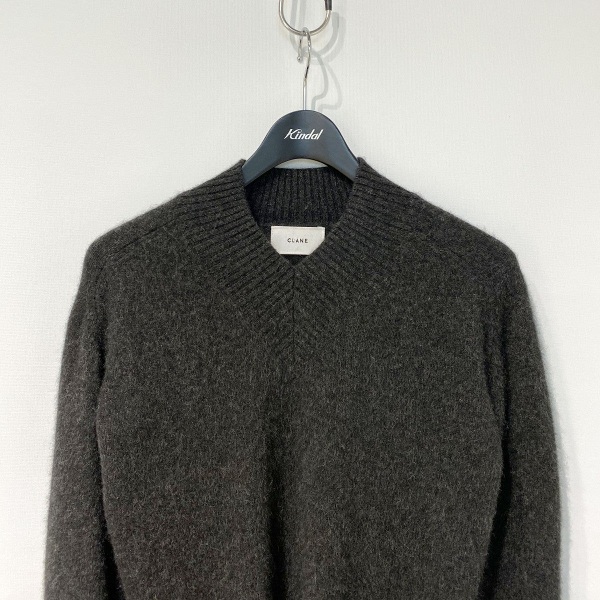 CLANE 25AWYAK V NECK KNIT TOPSヤクウールVネックニットトップス 古着・中古-4枚目のアイテム画像