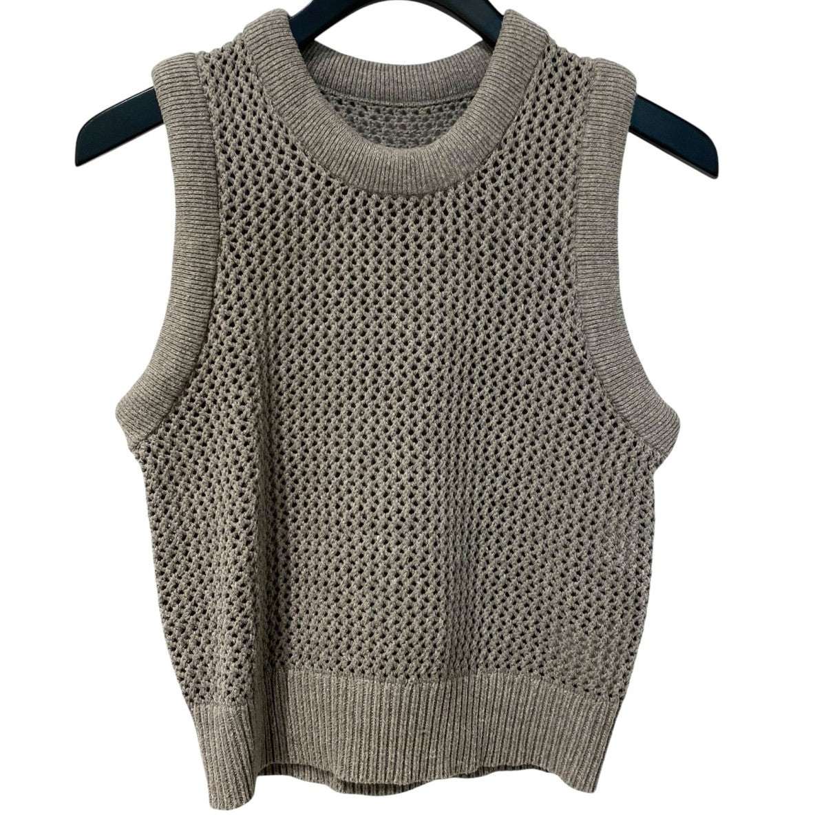 CLANE 25SS3D RIB MESH KNIT TOPSメッシュニットベスト 古着・中古-1枚目のアイテム画像