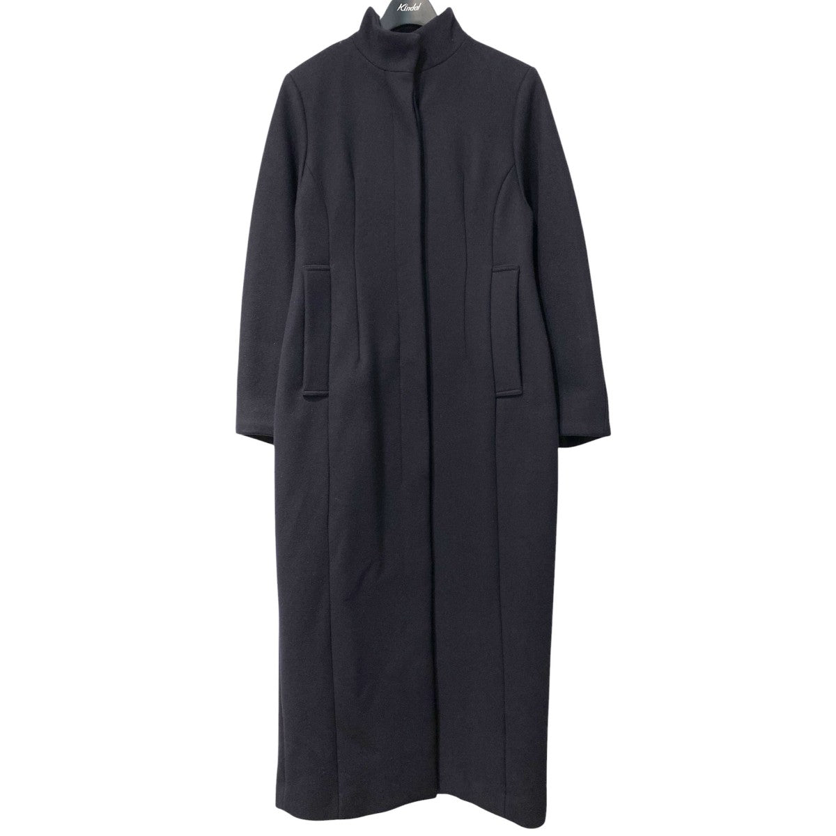 CLANE CONSTRUCTIVE LONG COAT Aラインウールメルトンコート 古着・中古-1枚目のアイテム画像