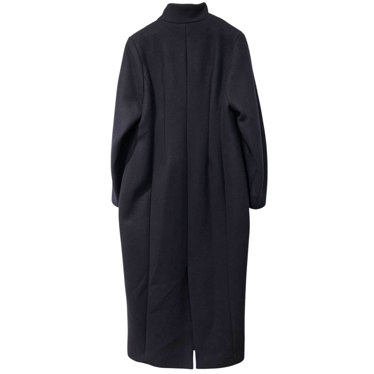 CLANE CONSTRUCTIVE LONG COAT Aラインウールメルトンコート 古着・中古-2枚目のアイテム画像