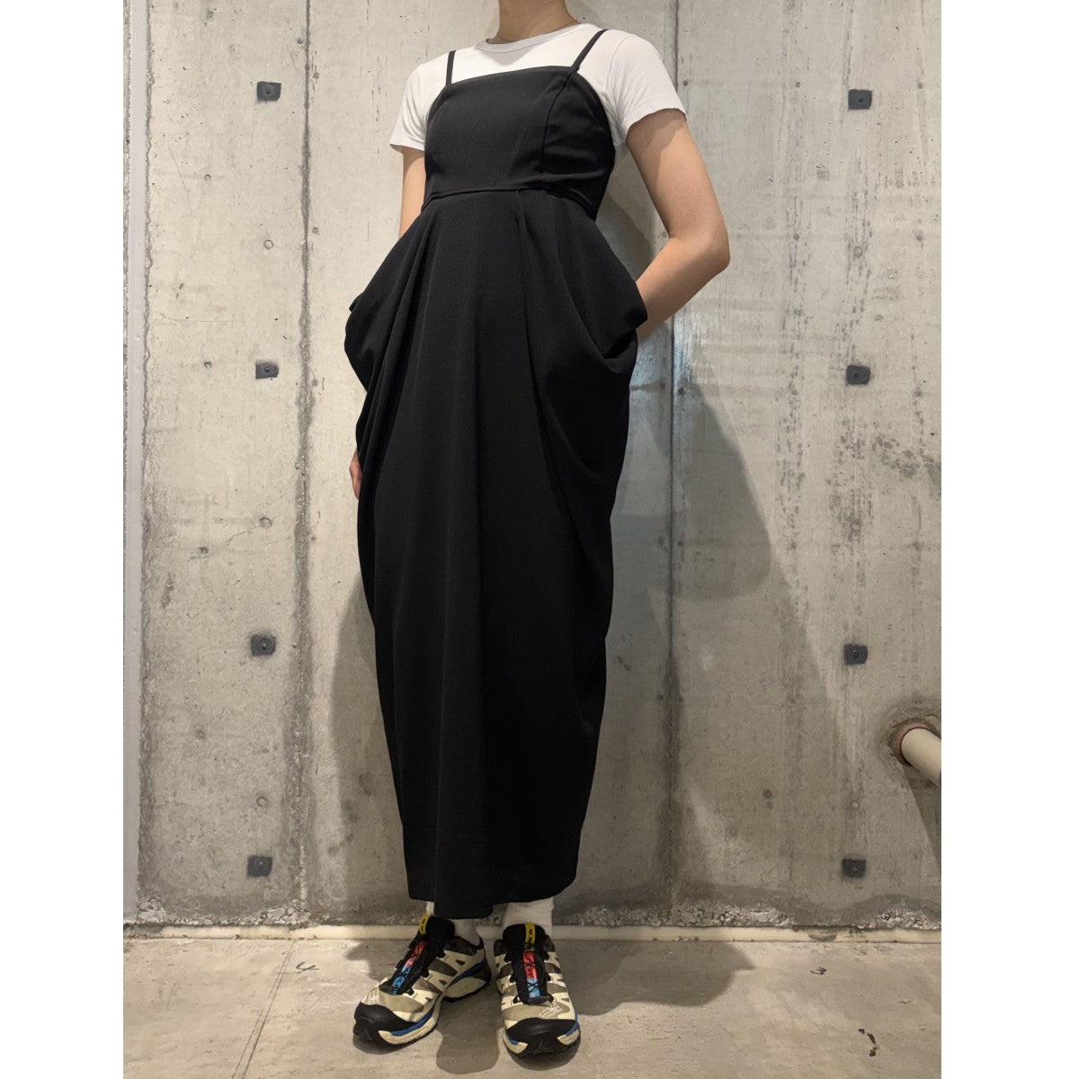 CLANE BARE TOP DRAPE ONEPIECEワンピースオールインワンスカート 古着・中古-3枚目のアイテム画像