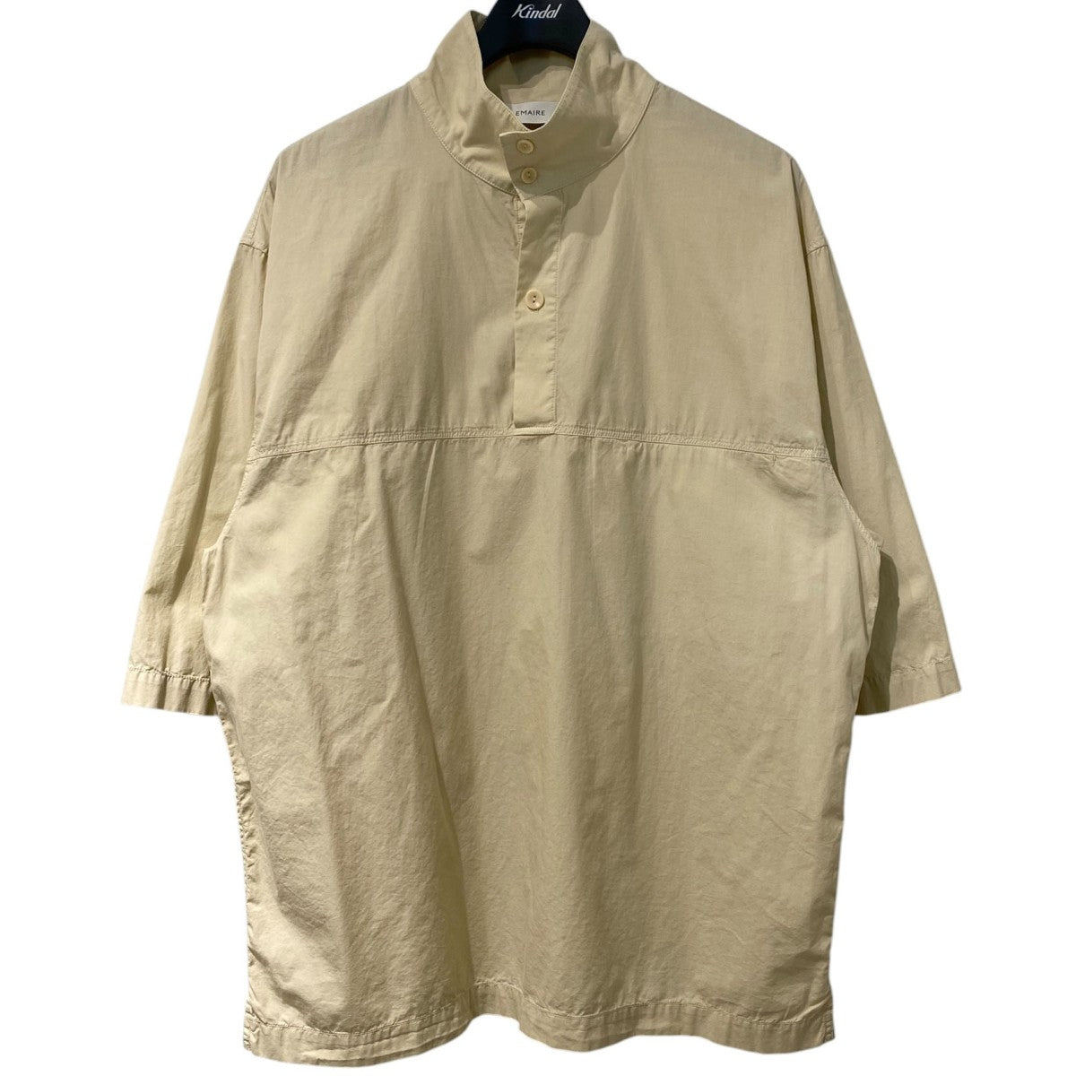 LEMAIRE 22SSVAREUSE FREESTONEオーバーサイズハイネック2WAY半袖シャツ 古着・中古-1枚目のアイテム画像