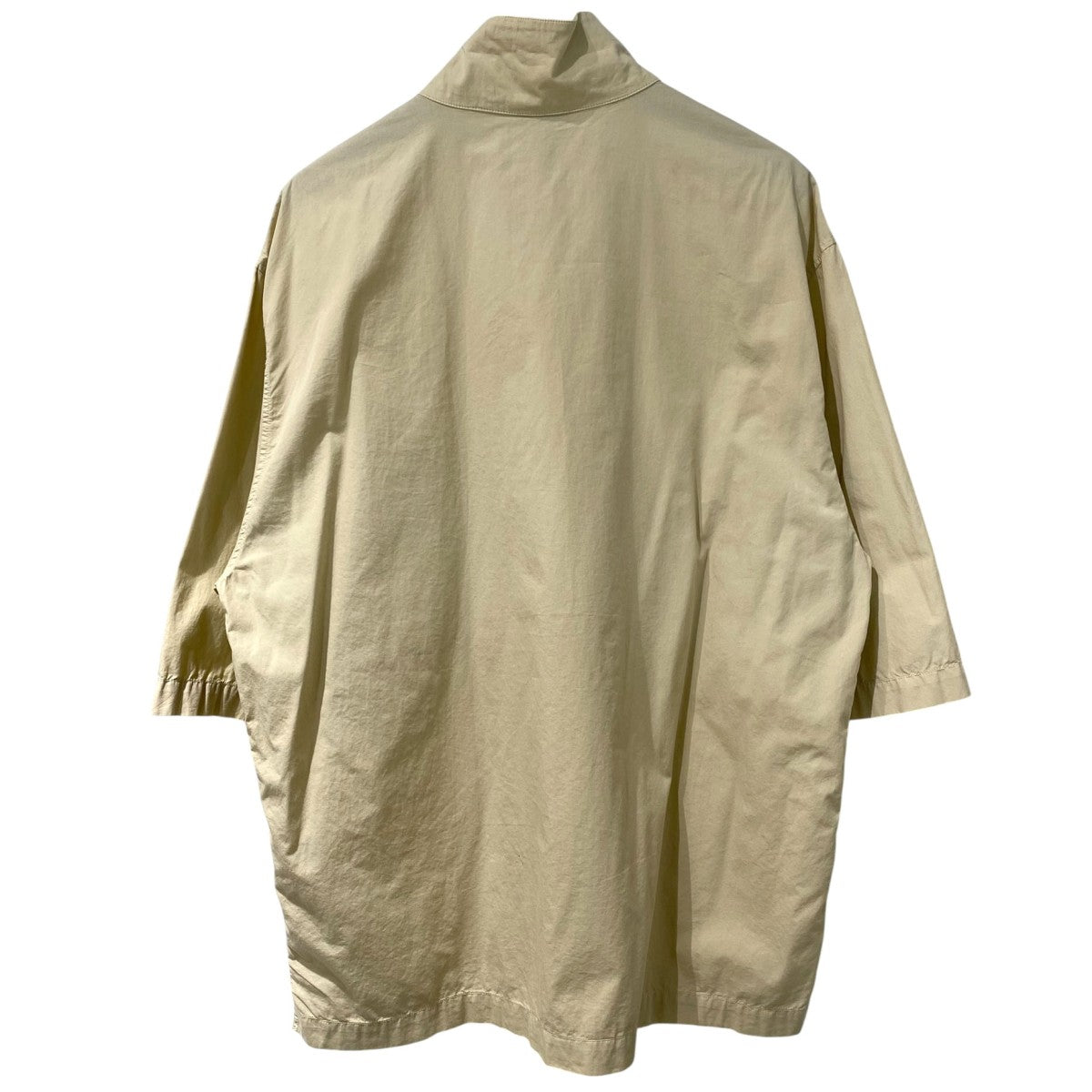 LEMAIRE 22SSVAREUSE FREESTONEオーバーサイズハイネック2WAY半袖シャツ 古着・中古-4枚目のアイテム画像