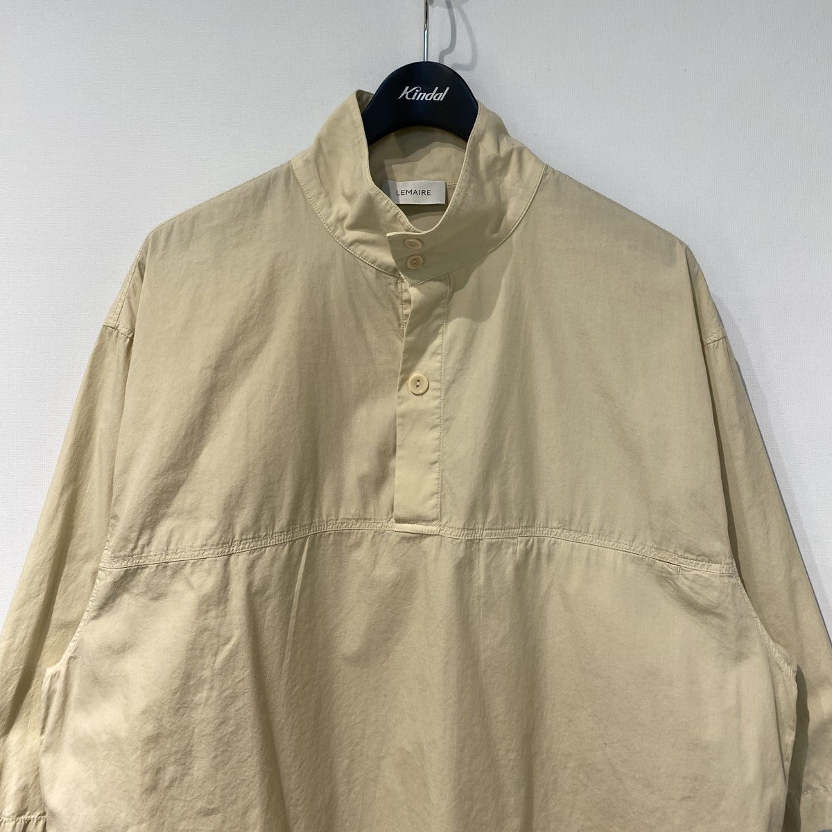 LEMAIRE 22SSVAREUSE FREESTONEオーバーサイズハイネック2WAY半袖シャツ 古着・中古-5枚目のアイテム画像