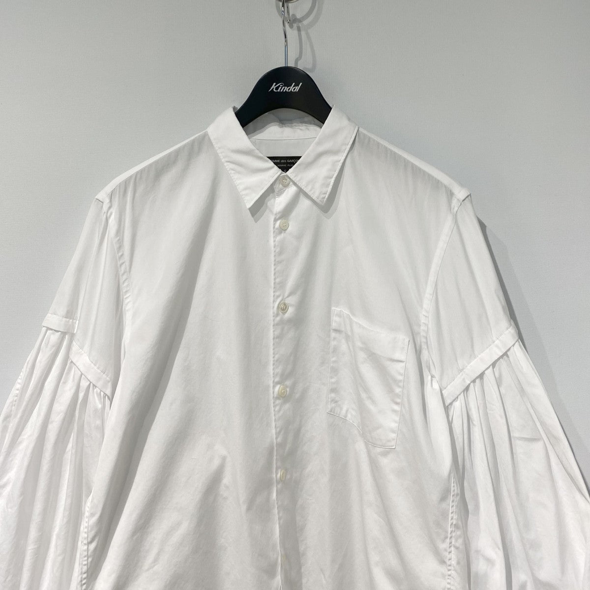 COMME des GARCONS HOMME PLUS 20SSオルランド期／パフスリーブシャツPE-B009 古着・中古-4枚目のアイテム画像