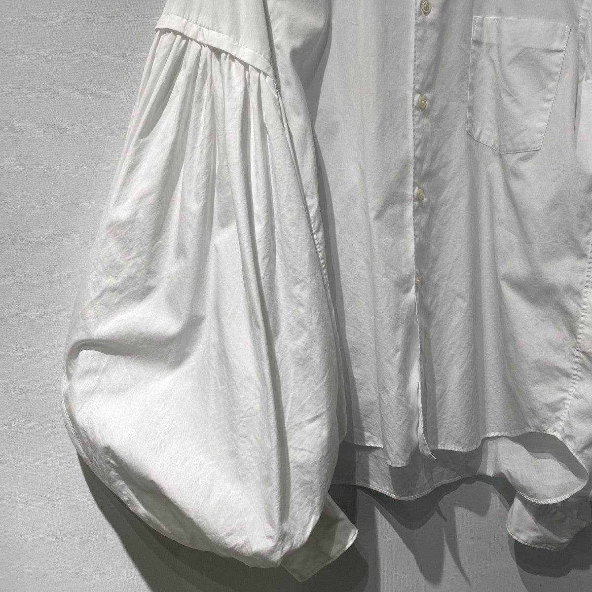 COMME des GARCONS HOMME PLUS 20SSオルランド期／パフスリーブシャツPE-B009 古着・中古-5枚目のアイテム画像