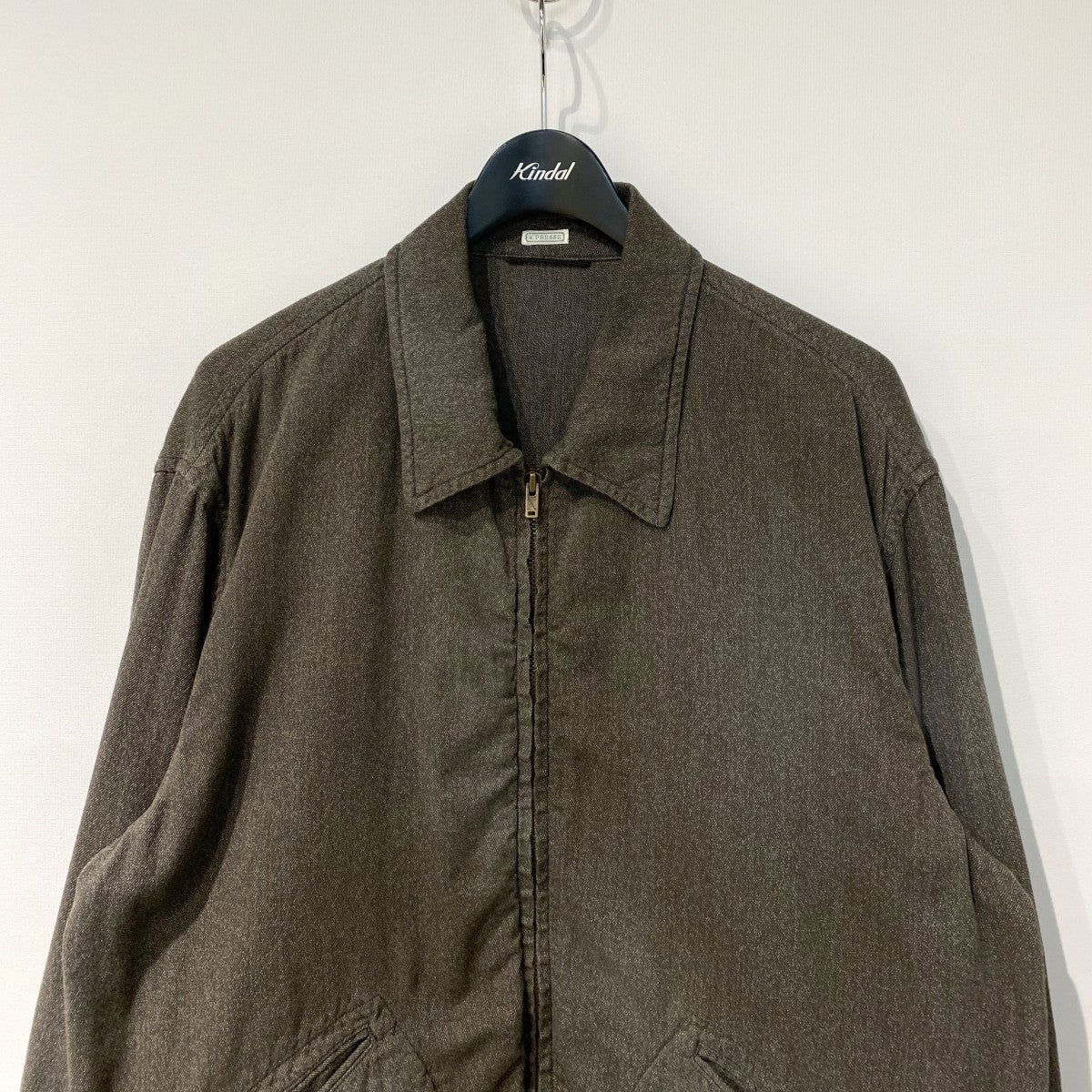 A．PRESSE 25AWVintage Chambray Sports Jacketヴィンテージ加工シャンブレーZIPスポーツジャケット25AAP-01-46 古着・中古-4枚目のアイテム画像
