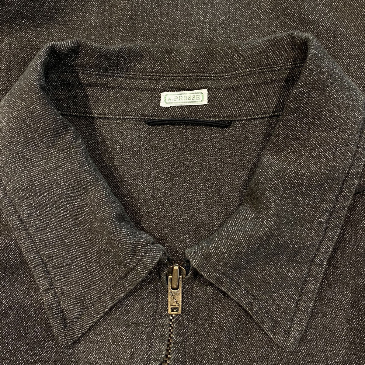 A．PRESSE 25AWVintage Chambray Sports Jacketヴィンテージ加工シャンブレーZIPスポーツジャケット25AAP-01-46 古着・中古-7枚目のアイテム画像