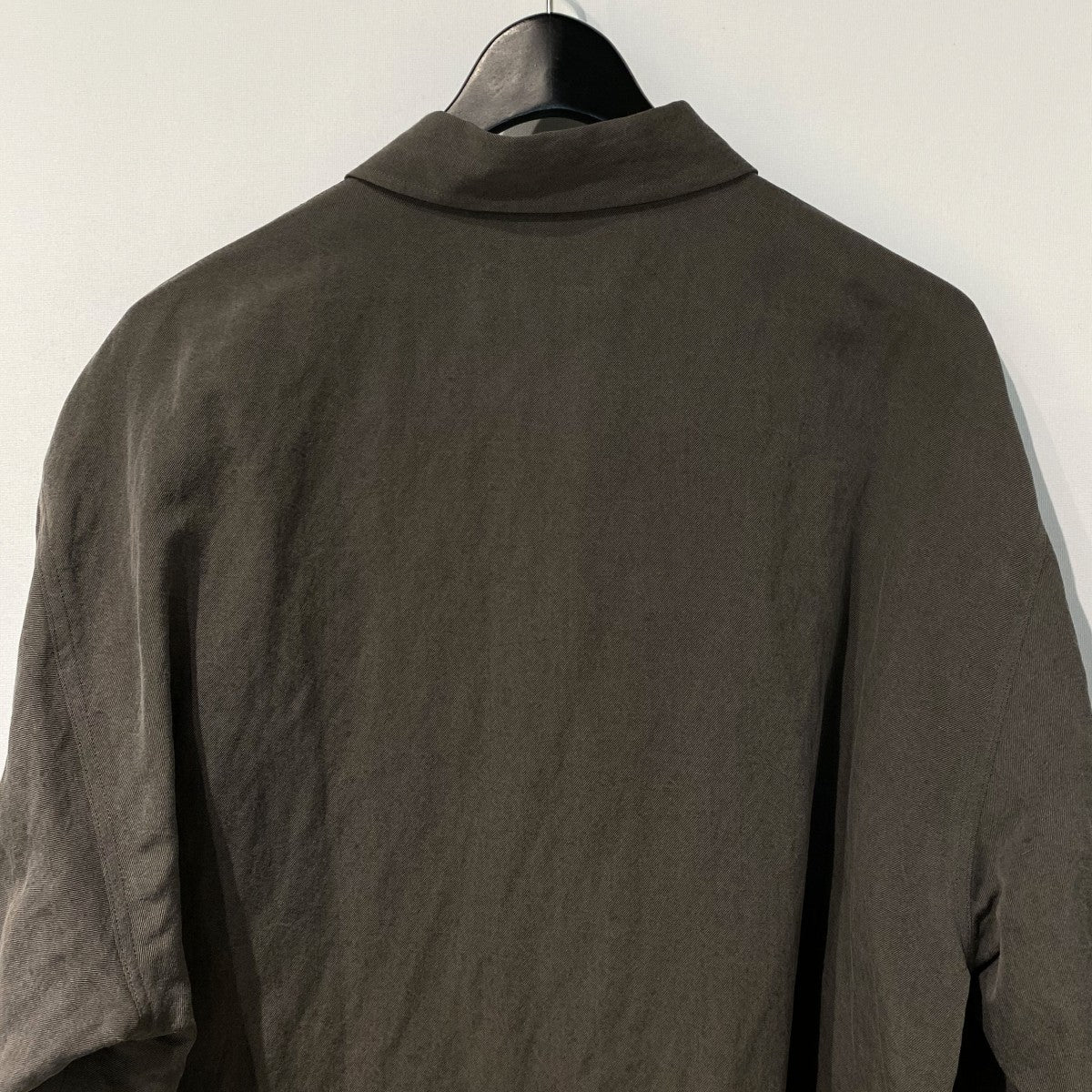 Cornier 26SSSILK／LINEN FADED GABARDINE SHIRTS USED加工シルクリネンオーバーサイズシャツ 古着・中古-6枚目のアイテム画像