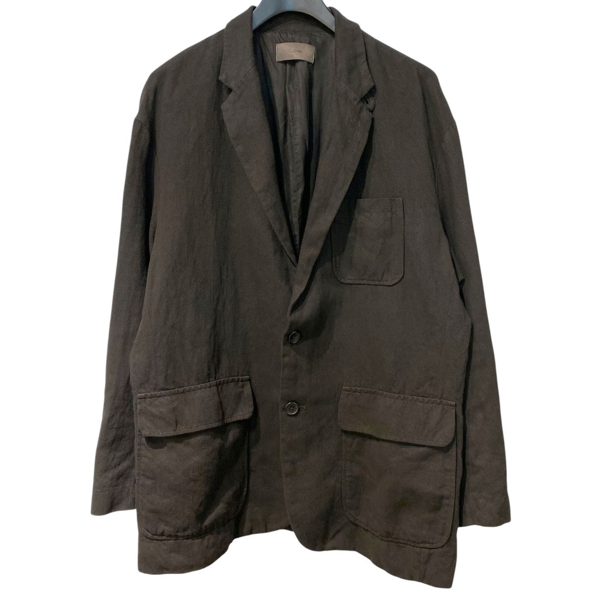 Cornier 26SSDOROZOME LINEN TWILL JACKET泥染め加工リネンジャケット