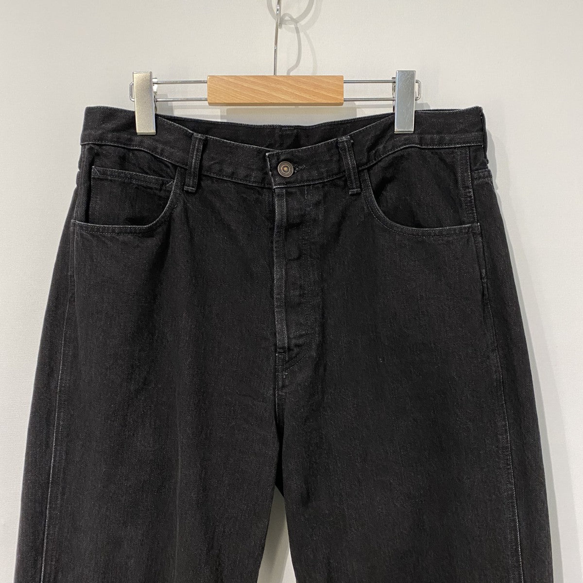 KAJA 26SSMedium Baggy Black Denim Pants加工バギーデニムパンツ 古着・中古-4枚目のアイテム画像