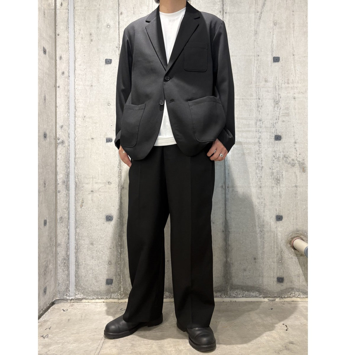 OVY Grampians Wool Standard Tailor Setupウールジャケットスラックス セットアップ 古着・中古-2枚目のアイテム画像