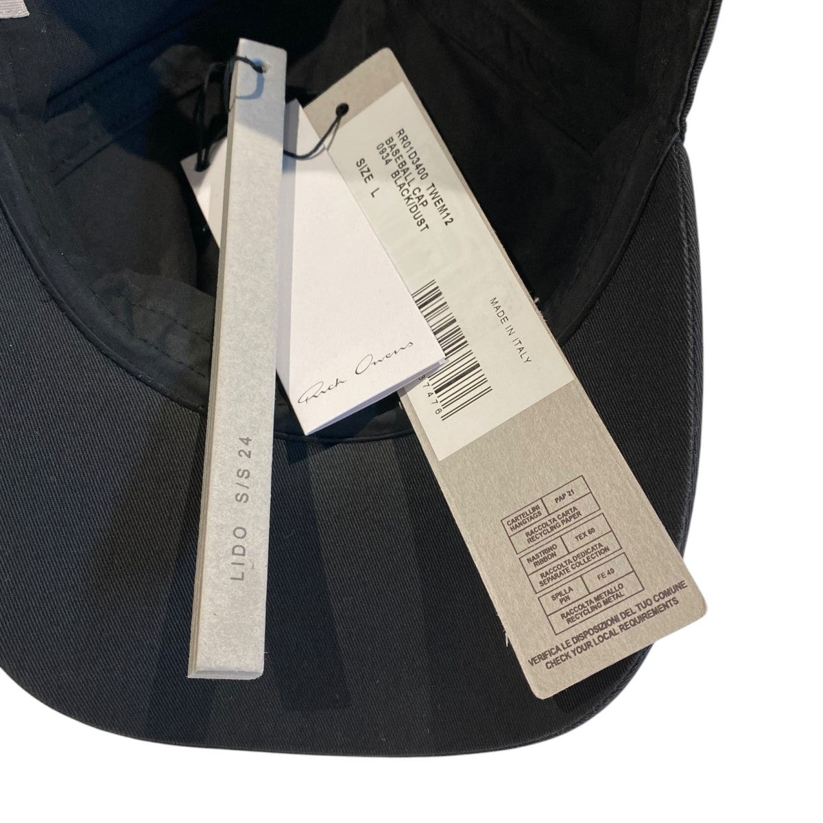 24SSLIDO／OWENSCORP BASEBALL CAPベースボールキャップ帽子RR01D3400