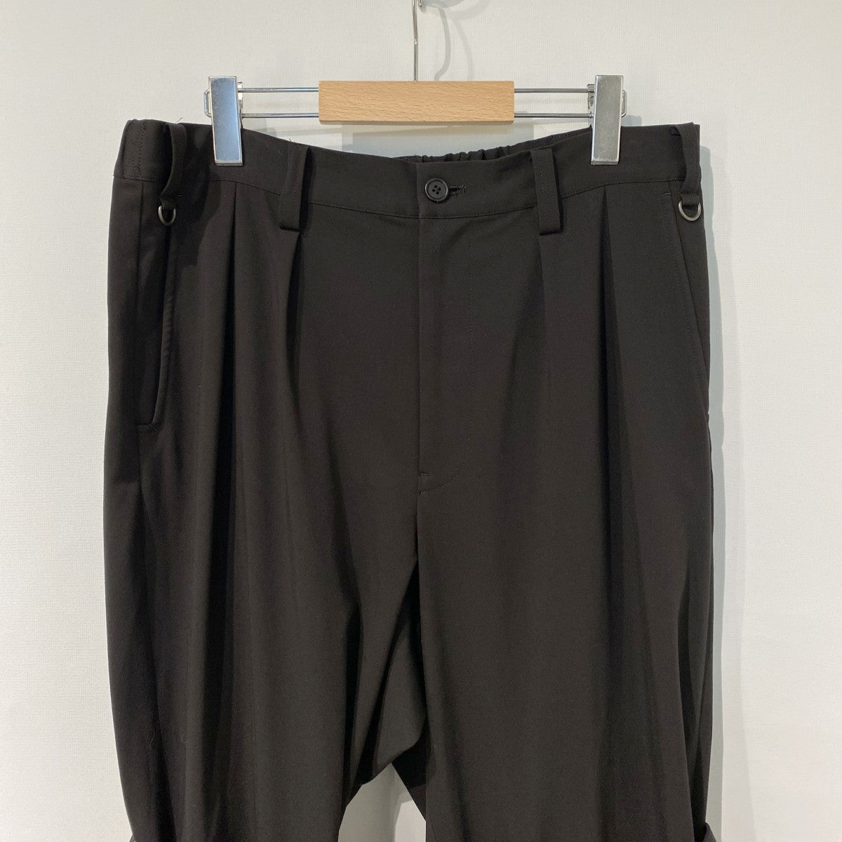 s’yte Yohji Yamamoto Pe／Rayon Gabardine Stretch Bandage Tapered PantsストレッチテーパードボンテージパンツUV-P61-912 古着・中古-5枚目のアイテム画像