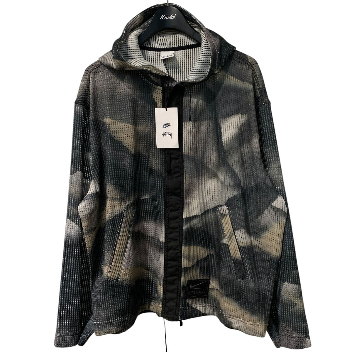 Stussy×NIKE Ghillie All-Over Print HoodieメッシュパーカーフーディHQ8537-900 古着・中古-1枚目のアイテム画像