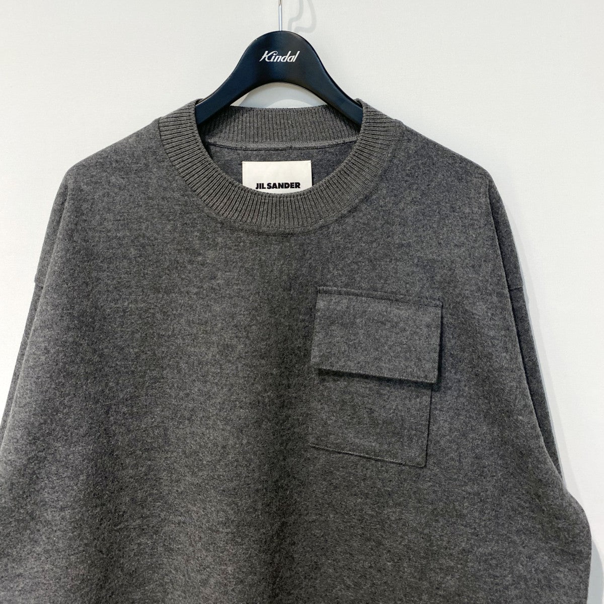 JIL SANDER Standard Pocket Sweater Knitウールニットセーター 古着・中古-4枚目のアイテム画像
