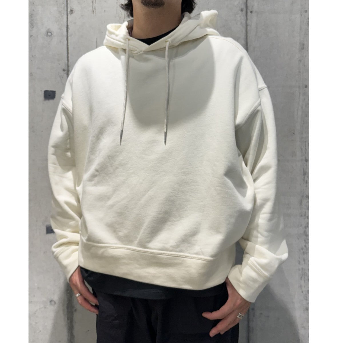 JIL SANDER＋ 20SSshort length hoodieショートレングスフーディパーカー 古着・中古-2枚目のアイテム画像