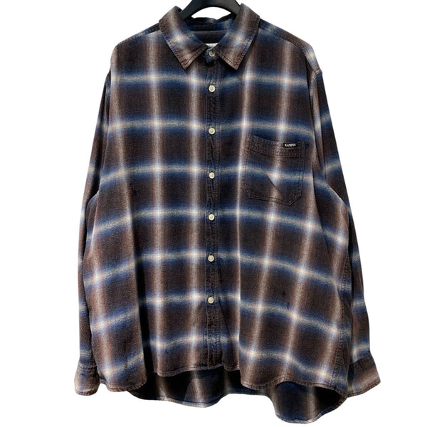 KAMIYA(カミヤ) 25SSBleached Check ShirtブリーチVintage加工Ombre