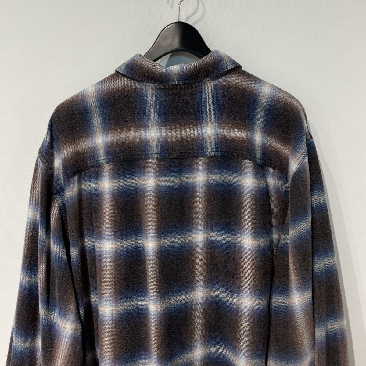 KAMIYA(カミヤ) 25SSBleached Check ShirtブリーチVintage加工Ombre