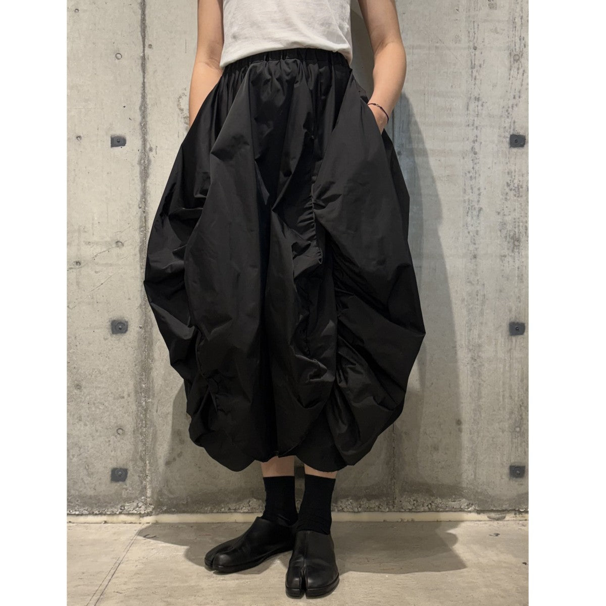 ENFOLD 23AWGATHER O SKIRTボリュームギャザーPleatsプリーツロングスカート 古着・中古-2枚目のアイテム画像